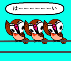 Pleasant sparrow sticker #12511891