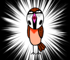 Pleasant sparrow sticker #12511897