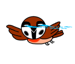 Pleasant sparrow sticker #12511904
