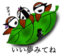 Pleasant sparrow sticker #12511909