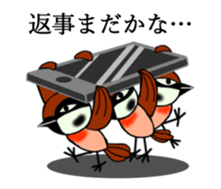 Pleasant sparrow sticker #12511912