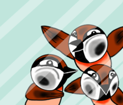 Pleasant sparrow sticker #12511915
