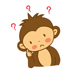 Leave it to the child monkey sticker #12512940