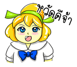Puffy Palmy School Girl sticker #12513393