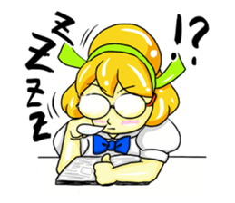 Puffy Palmy School Girl sticker #12513396