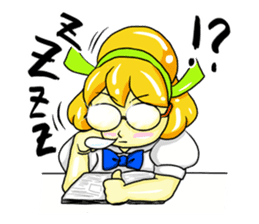 Puffy Palmy School Girl sticker #12513396