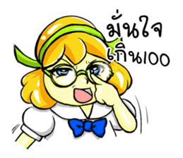 Puffy Palmy School Girl sticker #12513404