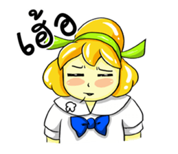 Puffy Palmy School Girl sticker #12513409