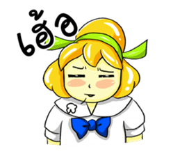 Puffy Palmy School Girl sticker #12513409