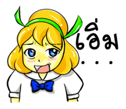Puffy Palmy School Girl sticker #12513410