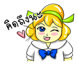 Puffy Palmy School Girl sticker #12513413