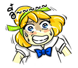 Puffy Palmy School Girl sticker #12513415