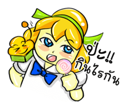 Puffy Palmy School Girl sticker #12513416