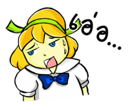 Puffy Palmy School Girl sticker #12513417
