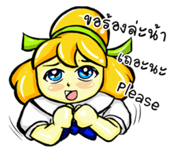Puffy Palmy School Girl sticker #12513424