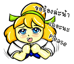 Puffy Palmy School Girl sticker #12513424
