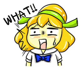 Puffy Palmy School Girl sticker #12513426