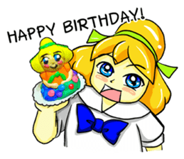 Puffy Palmy School Girl sticker #12513428