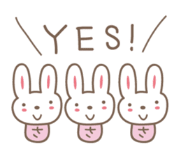 Cute rabbit sticker for Sacchan,Satchan sticker #12513626