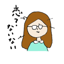 single girl around 30 sticker #12514095