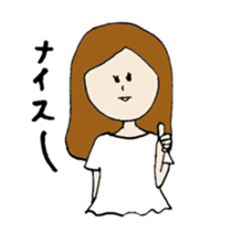 single girl around 30 sticker #12514107
