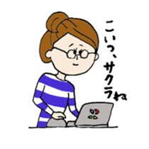 single girl around 30 sticker #12514116