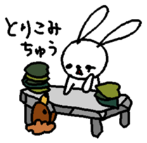 The daliy life of the healing rabbit 2 sticker #12514896