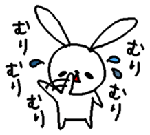 The daliy life of the healing rabbit 2 sticker #12514911