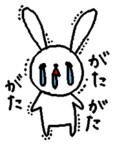 The daliy life of the healing rabbit 2 sticker #12514912