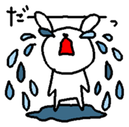 The daliy life of the healing rabbit 2 sticker #12514913