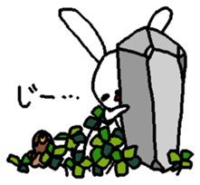 The daliy life of the healing rabbit 2 sticker #12514916