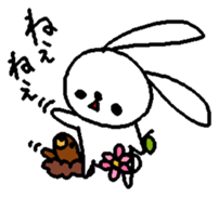 The daliy life of the healing rabbit 2 sticker #12514917