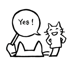 Useful Sticker Cat puppet sticker #12515936