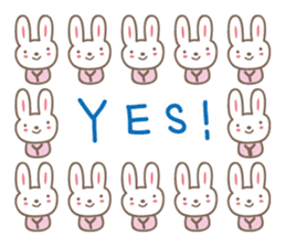 Cute rabbit sticker for yumi,yumichan sticker #12516265