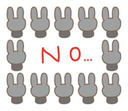 Cute rabbit sticker for yumi,yumichan sticker #12516266