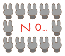 Cute rabbit sticker for yumi,yumichan sticker #12516266