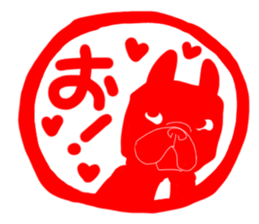 French bulldog family11 sticker #12516296