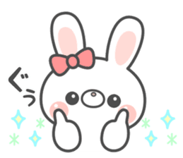 Lovely rabbit... sticker #12516729