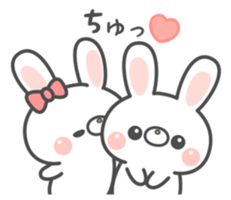 Lovely rabbit... sticker #12516735