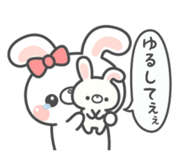 Lovely rabbit... sticker #12516753