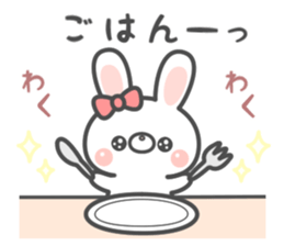 Lovely rabbit... sticker #12516754