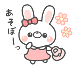 Lovely rabbit... sticker #12516759