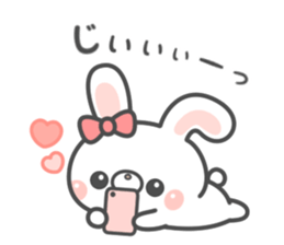 Lovely rabbit... sticker #12516763