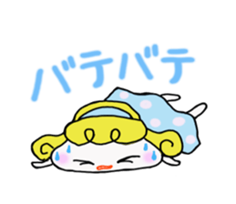 Large Font colorful Girl 2 summer sticker #12517395