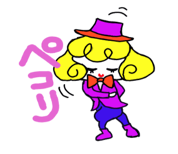 Large Font colorful Girl 2 summer sticker #12517396