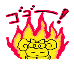 Large Font colorful Girl 2 summer sticker #12517410