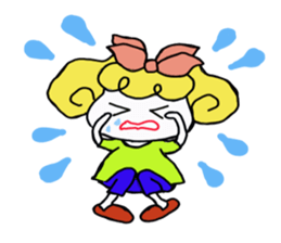 Large Font colorful Girl 2 summer sticker #12517411