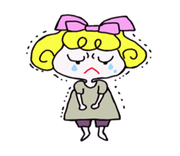 Large Font colorful Girl 2 summer sticker #12517412