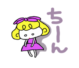 Large Font colorful Girl 2 summer sticker #12517415