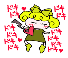 Large Font colorful Girl 2 summer sticker #12517426